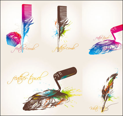 Vector Thme Feather