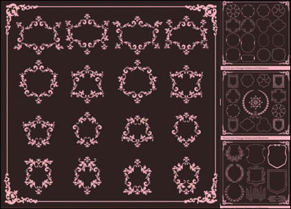 Europenne classique bordure en dentelle Vector
