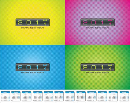 Faites dfiler le calendrier cartes vectorielles