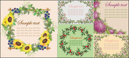 Bordure de fleurs Vector