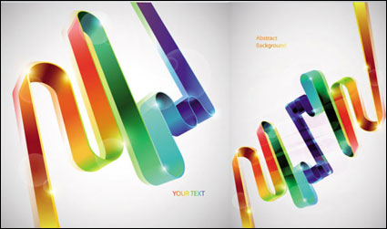 Colorful vecteur rubans