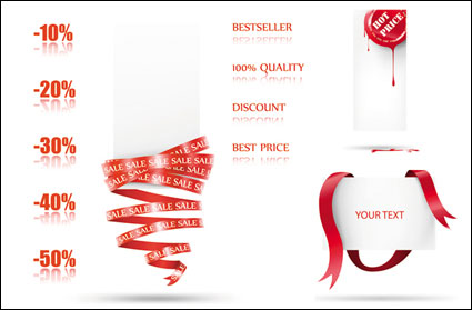Vector carte supermarchs discount
