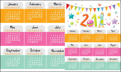 Calendrier 2011 Vector bande dessine