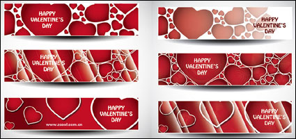 Saint-Valentin Vecteur Love Day Banner