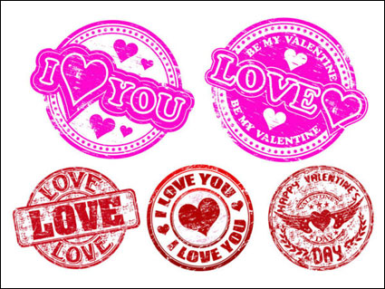 Vecteur badge LOVE