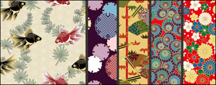 Motif de fond de style japonais