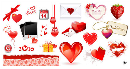 Valentine Heart Day vecteur lment matriel