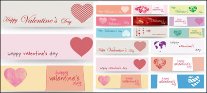 Valentine Day bannire du matriel vecteur