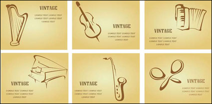 Simple cartes Vecteur thme musical