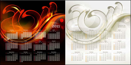 Modle de calendrier 2011 01 - Vecteur