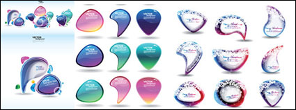 Le style symphonique de dialogue vecteur bulles matriels