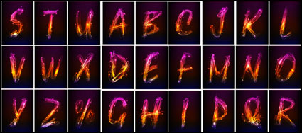 Lettres brillants effets spciaux - Vecteur