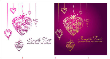 En forme de coeur Pendentif compos de structure