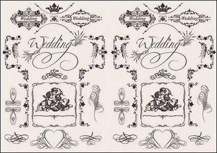Europenne matriel vecteur de mariage modle