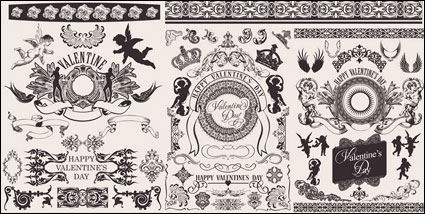 Saint Valentin motif de magnifiques dentelles classiques