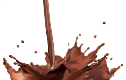 Éclaboussures Vecteur de chocolat