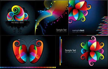 Motifs colors et de matriel vecteur lignes