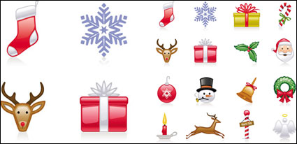 Icônes de Noël - Vector