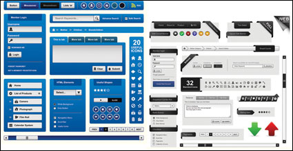 Conception de pages Web vecteur lments