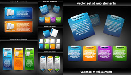 Web design dcoratif vecteur matriel lments -2
