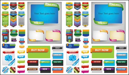 Belle dcoration Vector pour le Web Design