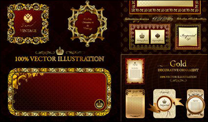 Gorgeous classique European Border Vector