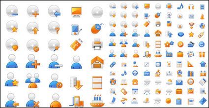 + + gris souvent utile matriau Icons Vector 2 + +