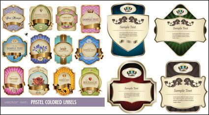 Autocollants Vector bouteille colore