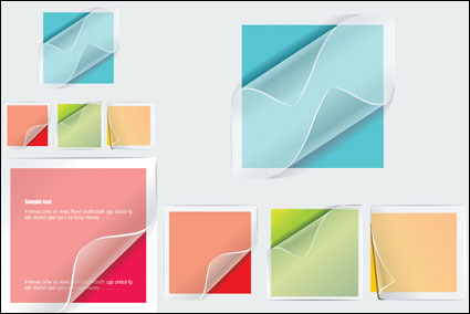 Vector autocollants transparents