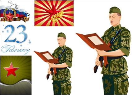 Étoile  cinq branches et les militaires