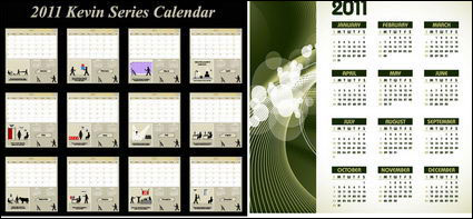 Les deux Vector 2010 Calendrier