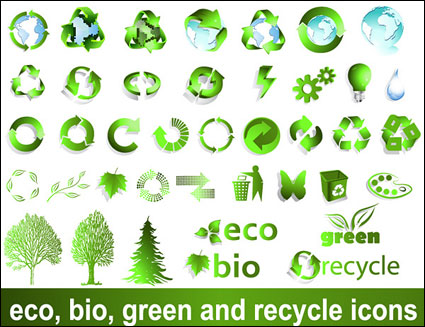 Recyclable signe vecteur matriel