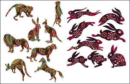 Vector lapins et autres animaux