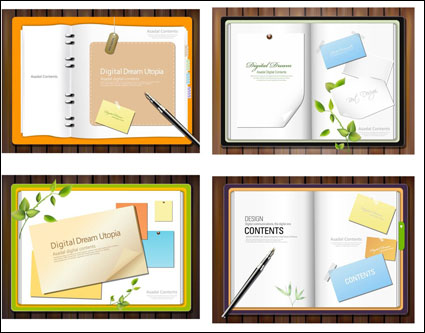 Livre notes vecteur