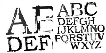 Lettres incompltes Vector Thme