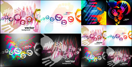 Magnifique empreintes digitales - Vecteur