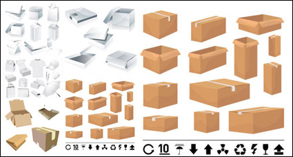 Boîtes et cartons Modles - Vecteur