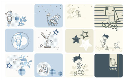 Cute caricature graphiques vectoriels