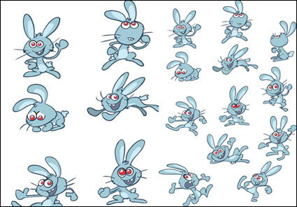Lapin de dessin anim mignon - Vector