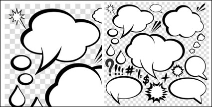 Boîte de dialogue Comic-style 03 - Vector