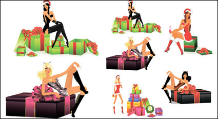 Sexy Girls Noël - Vector