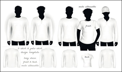 Blank T-shirt et une chemise polo Vector