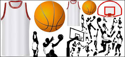 Élments du vecteur du thme de basket-ball