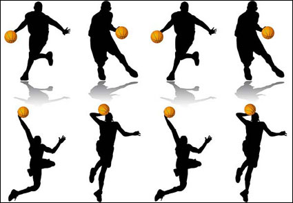 Les gens Vector silhouette de basket-ball