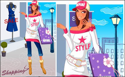 matrielle des femmes Shopping