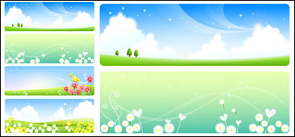 Summer paysage de campagne Vector-2