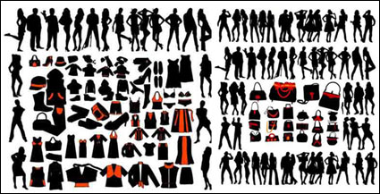 Silhouette vecteur modle