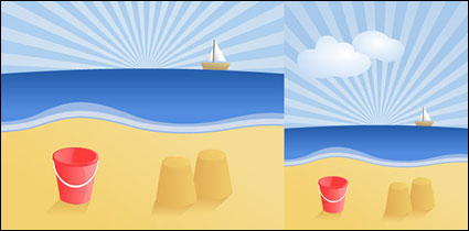 Paysage Vector Summer Beach
