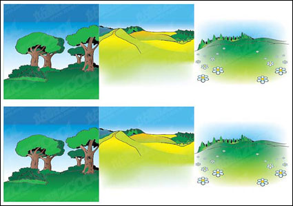 Vecteur paysage Cartoon -2