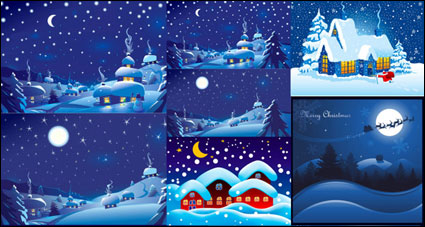 La nuit de Noël Vector